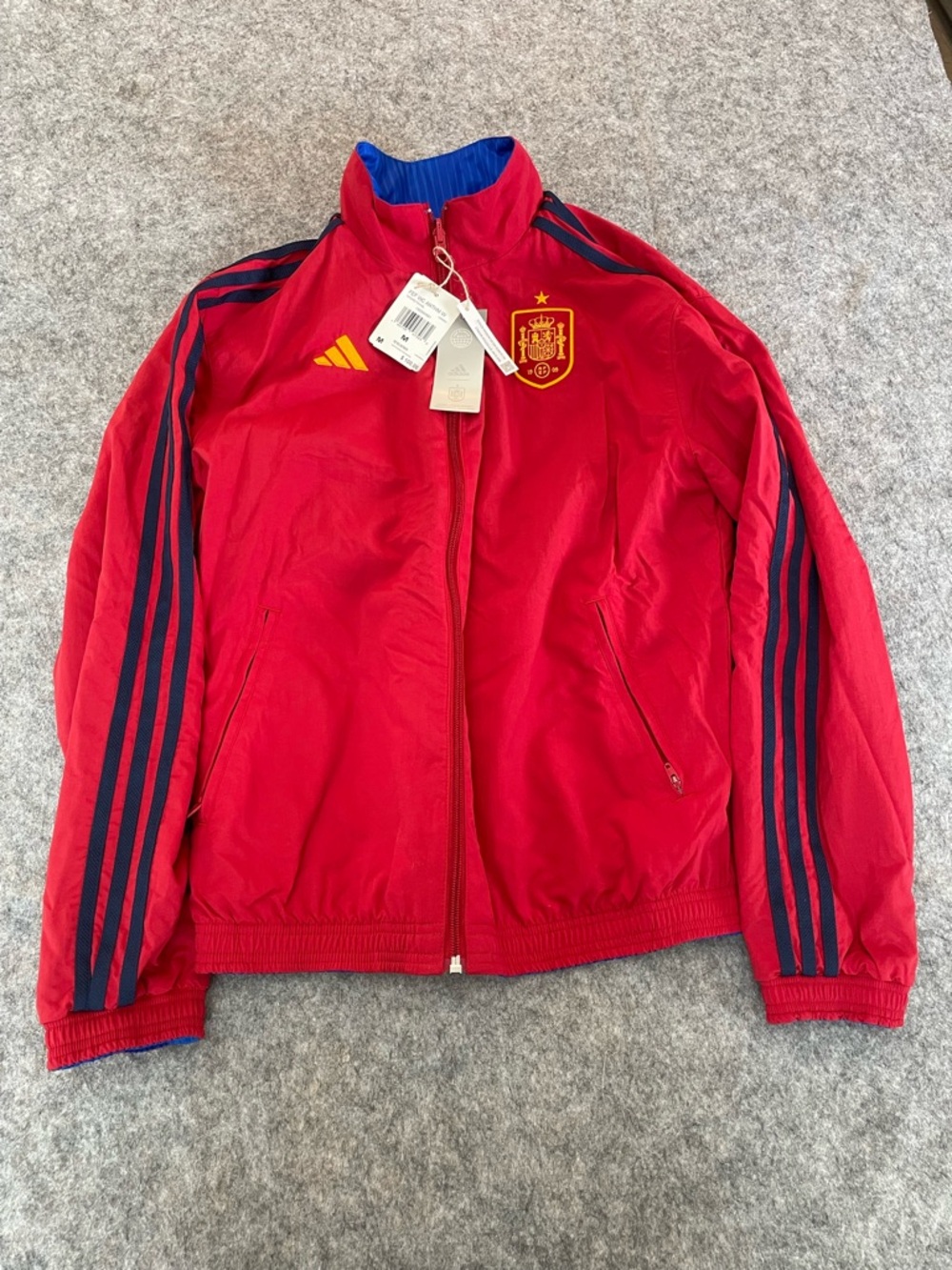 Adidas Spain National Team Reversible Anthem Jacket Red/Blue Windbreaker HE8904